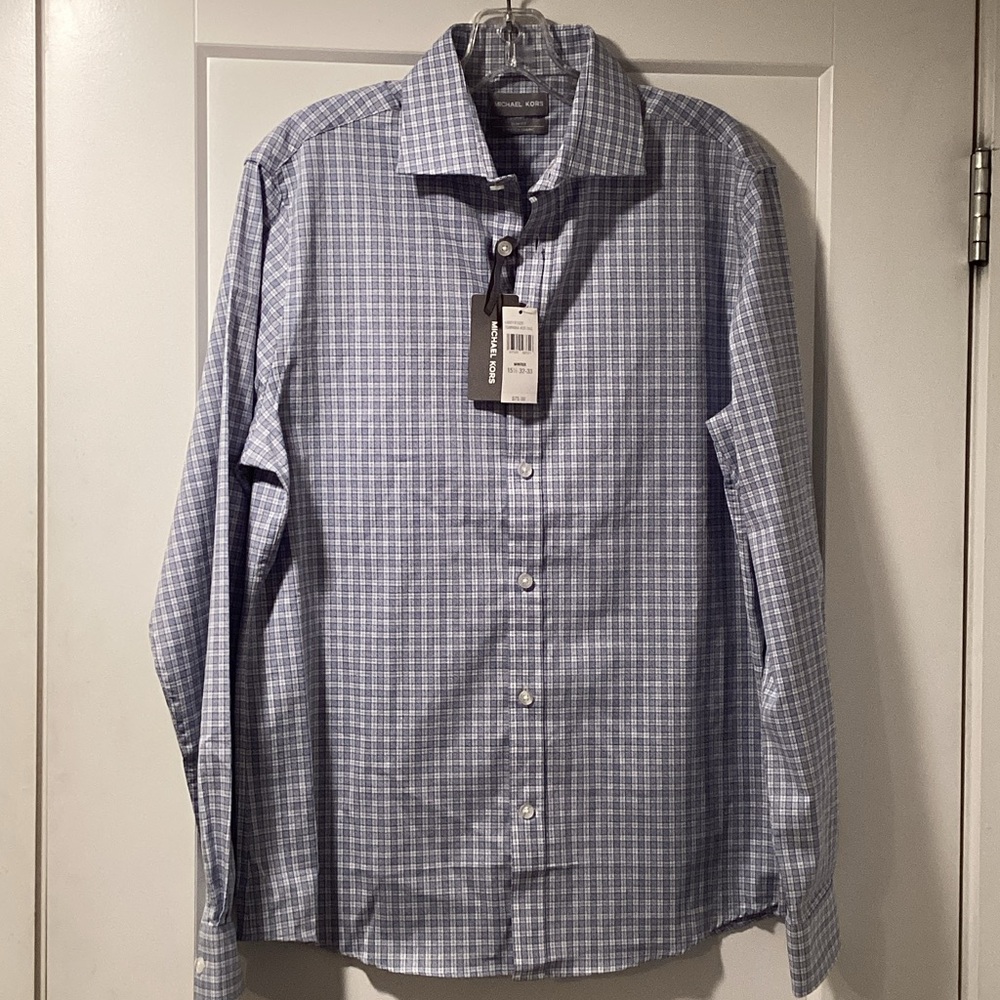 NWT Michael Kors Size M 15.5 32-33 Shirt Winter